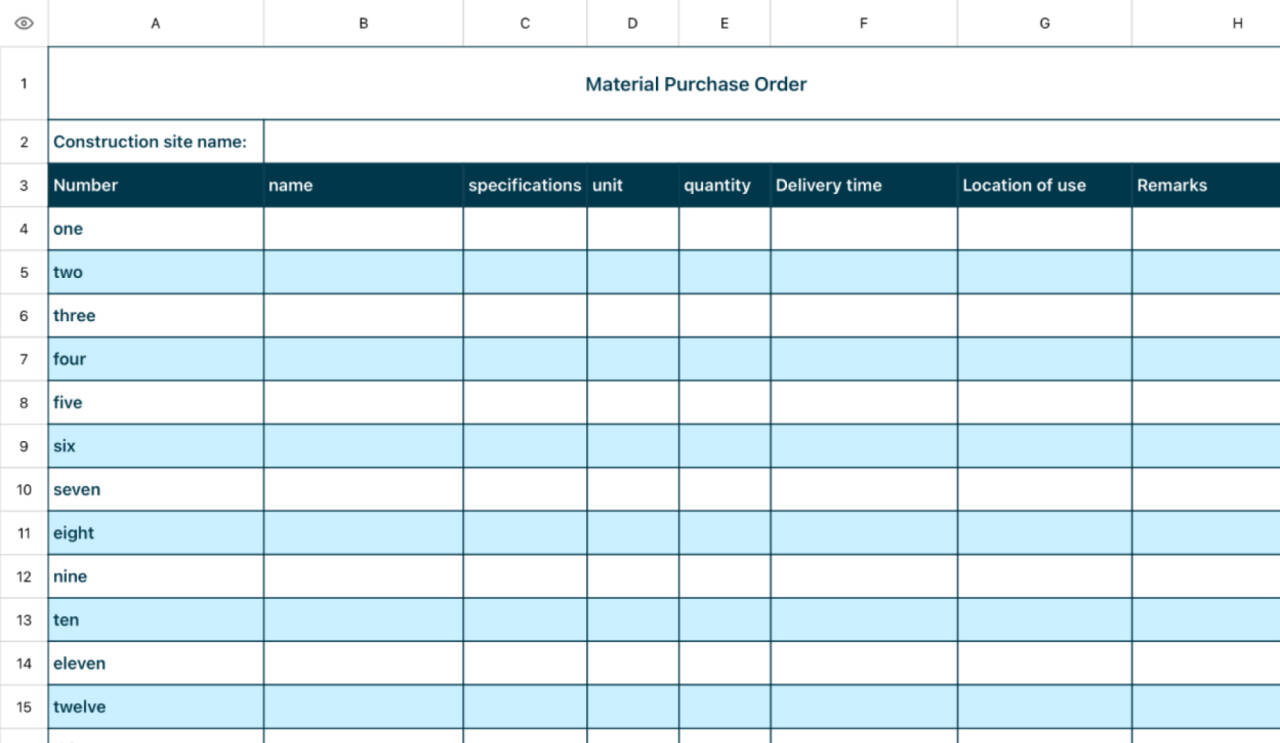 Material purchase order 1 1